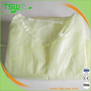 Waterproof Disposable PP Isolation Gown With Knitted Cuff