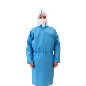 Buy cheap Blue Sms Medical Isolation Gown Non - Sterile Infection Control from wholesalers
