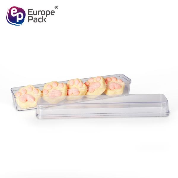 Buy cheap Custom PS Transparent Plastic Biscuit Container Box from wholesalers