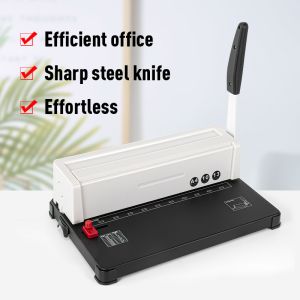 A4 Book Roller 10 Hole Strip Binding Machine With 28.5mm Pitch And 3*8mm Hole