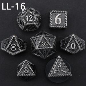 Buy cheap DND metal dice, Dragon and Dungeon polyhedral RPG dice, 7 tabletop game dragon scale dice from wholesalers