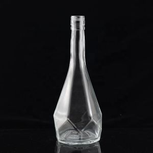 Buy cheap 750ml Cut Shape Unique Design Glass Spirits Bottle Manufactured by for Custom Made product