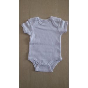 Buy cheap Combed interlock fabric white bodysuit for baby product