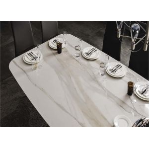Buy cheap Rectangular Square Marble Dining Table Popular Luxurious Modern Style from wholesalers