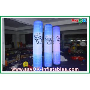 Buy cheap 190T Nylon Cloth Inflatable Pillar Durable 2m With Led Lighting from wholesalers