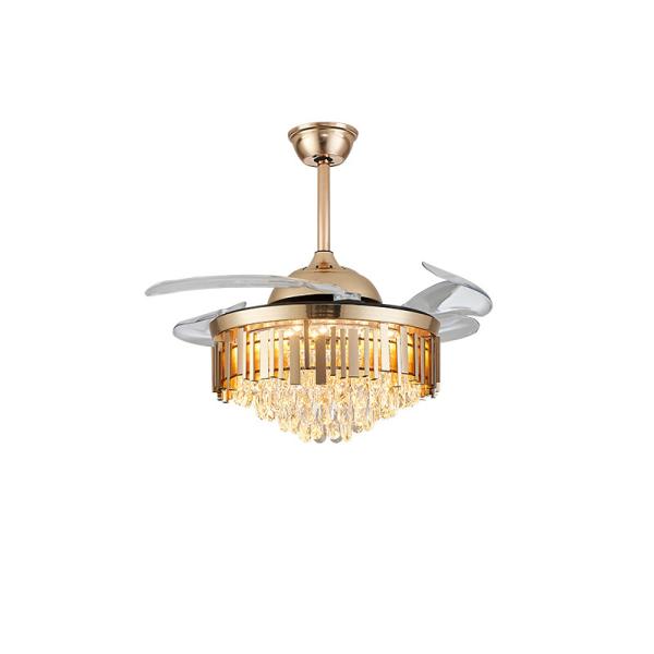 3 ABS Blades Folding Ceiling Fan With Light 42 Inch Foldable Blade Fan