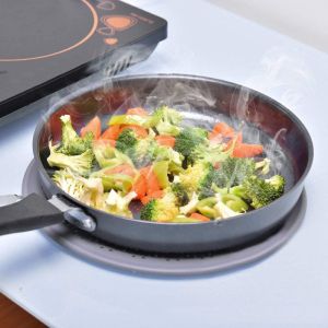 11" Silicone Frying Pan Splatter Guard With Folding Handle
