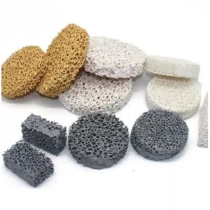 High Porous Refractory Alumina Ceramic Foam Filter Zirconium Ceramic Filters For