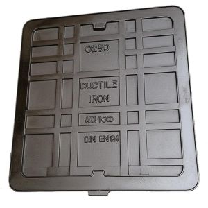 Buy cheap Square Ductile Iron Manhole Cover C250 with Single Seal Compliant with DIN EN124 from wholesalers