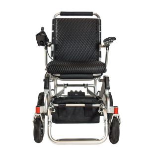 Buy cheap 120 KG Load Foldable Electric Wheelchair Brushless Lithium Ion Battery product