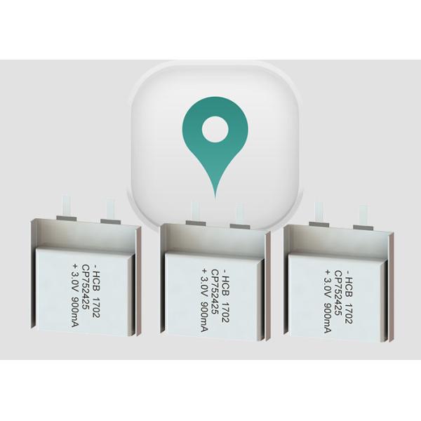 Buy cheap 900mAh 3.0V CP752425 Lithium Pouch Cell from wholesalers