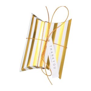 Buy cheap 250g White Cardboard Biodegradable Paper Food Packaging Pillow Candy Box Iron Golden from wholesalers