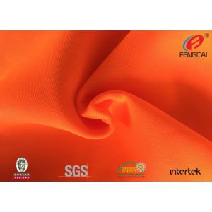 Buy cheap High Visibility Fabric By The Yard , Polyester Fluorescent Fabric Passed EN20471 from wholesalers