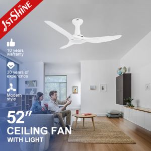 Buy cheap Modern Flush-Mount Ceiling Fan With LED Light For Indoor Smart APP Control from wholesalers
