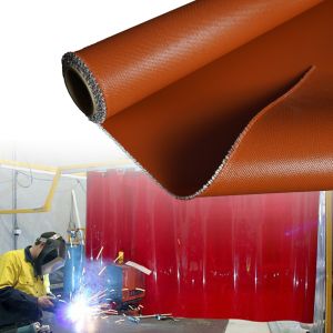Buy cheap Durable Silicone Coated Fiberglass Fabric with 0.3 mm Thickness 400 g/sqm Weight and 1 / 1.2 / 1.5 meter Width from wholesalers