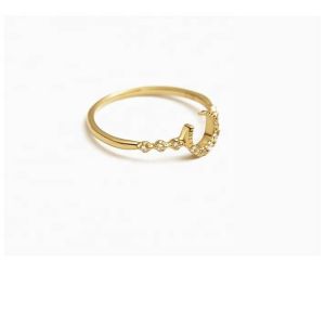 Buy cheap Men's Fine Sterling Silver 925 Custom Moon Ring with 14k 18k 24K Gold from Brazil 2022 from wholesalers