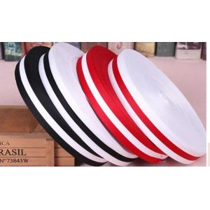 Wholesale Cheap Grosgrain Ribbon 40mm In Stock Red White Polyester Designer Logo