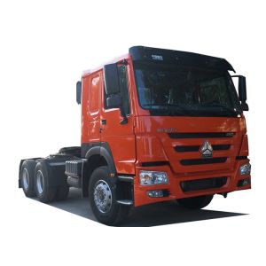 Buy cheap Red 6x4 41T Truck Tractor Head 420Hp Howo N7 Tractor Left Hand product