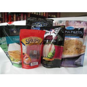Buy cheap Stand Up Bag Packaging Custom Made Pouches , Matte Printed Food Grade Resealable Plastic Bags from wholesalers
