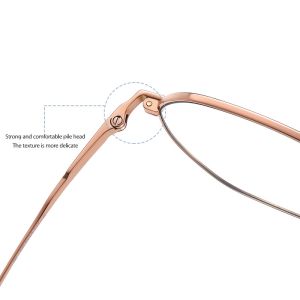 Buy cheap Round Titanium Frame Glasses Unisex Anti Radiation Anti Blue Light from wholesalers