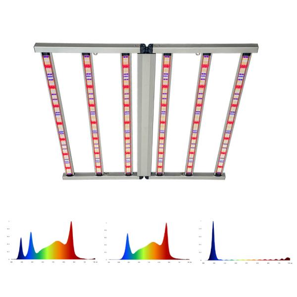 Buy cheap Dual Channel 700W LED Grow Lights Hydroponic Full Spectrum IR LED Grow Light 6 Bar from wholesalers