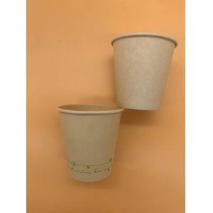 Buy cheap 6oz Customized Disposable Kraft Paper Cup Leakproof With Single PE from wholesalers