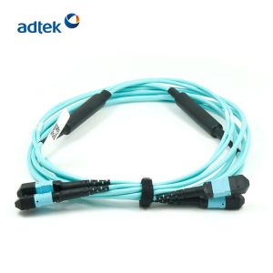 Buy cheap MTP-MTP OM3 /OM4 24/48 Fibers 3M PVC/LSZH Aqua Trunk cable /Hybrid Cable /Breakout Cable from wholesalers