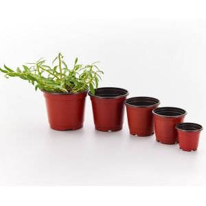 Buy cheap PP Plastic flower POTS 9 cm to 21 cm diameter specifications Double color flower pot from wholesalers