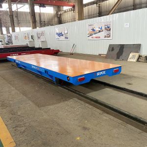 Steel Plant Using 10 Tons Battery Powered Rail Transfer Trolley