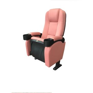 Buy cheap VIP Lounge Commercial Theater Seating Iron Legs Thick Steel Stucture  With Cup Holder from wholesalers