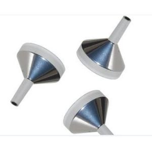 Glossy Gold Essential Oil Funnel , Silver Metal Perfume Funnel For Perfume