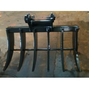 Buy cheap 200kg Excavator Brush Rake Durable Steel Construction Curved Tines Customized from wholesalers