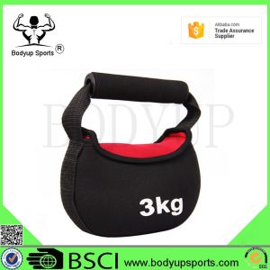 Long Service Life Kettlebell Exercise Equipment Neoprene Fabric With Sand