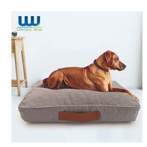 Buy cheap Orthopedic Foam Linen Polyester Washable Dog Bed Super Thick from wholesalers
