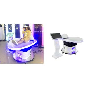 Slide Virtual Reality Game Machine 3 Dof Electric System With Helmets Coins