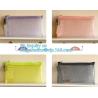 Buy cheap PVC Mesh File Bag With Closure Zipper File Folder Bag, Promotional hot PVC Plastic File Document Bag with Zipper lock me from wholesalers