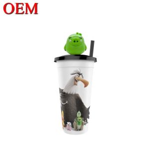 China Customized Plastic Figurine OEM Cup Topper Figures Create Birthday Figure Cup Decoration on sale