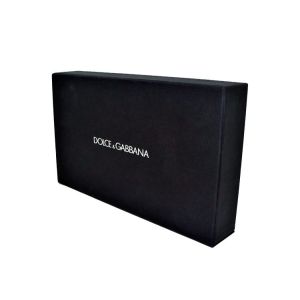 Wooden Luxury Gift Boxes Black Paper Silk Screen 1C printing