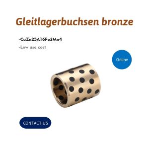 Buy cheap Gleitlagerbuchsen Bronze Alloy Bronze Gleitlager Bushing With Graphite Inserted from wholesalers