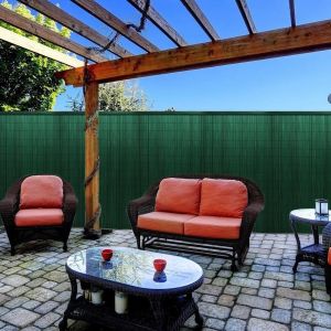 Buy cheap Durable Easy To Install PVC Bamboo Garden Fence from wholesalers