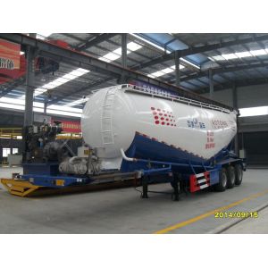 3 axles 60tons flour cement bulk tank semi trailer tanker truck trailers from