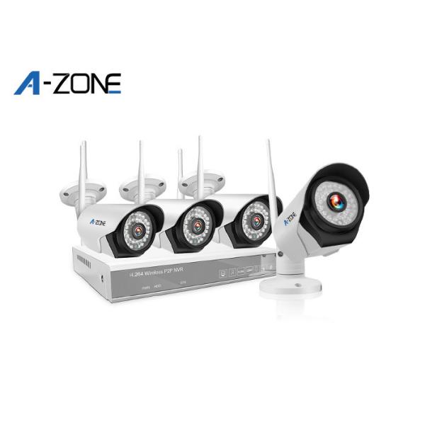 Buy cheap Domestic 720P 4 Camera Wireless Security System With nvr 1 Megapixel from wholesalers