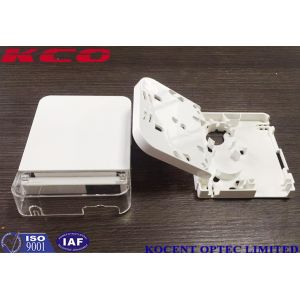 China 2 Cores 1 Port LC Quad Port Fiber Optic Termination Box for FTTH and FTTB Applications on sale