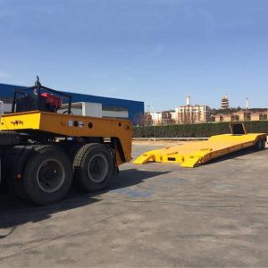 Buy cheap Lowboy 2 Fuwa Axle CIMC 50T Removable Gooseneck Trailer from wholesalers