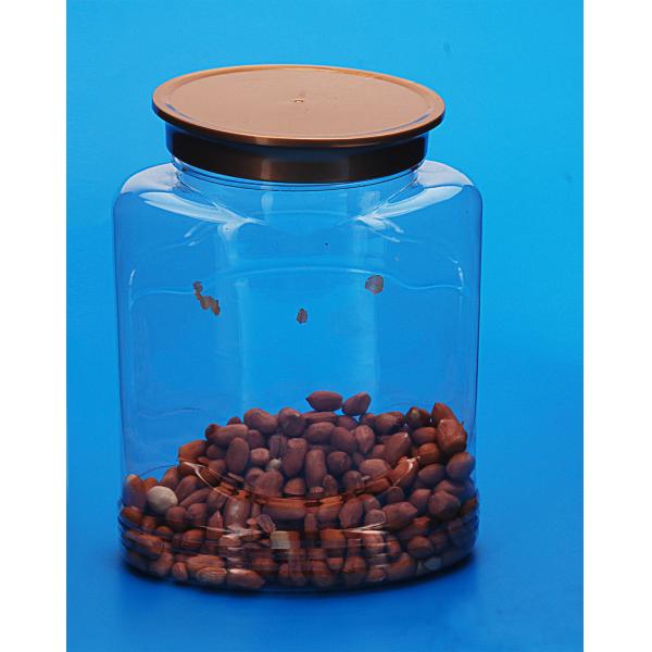 Quality Plastic Material Plastic Sample Jars , Durable Sugar Coffee Tea Canister for sale
