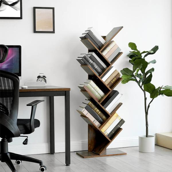 Buy cheap Unique Design Bookshelf for Sale, Wooden Book Storage Shelf, Rustic Bookcase, Home Office Book Tree, LBC11BX from wholesalers