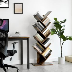 Buy cheap Unique Design Bookshelf for Sale, Wooden Book Storage Shelf, Rustic Bookcase, Home Office Book Tree, LBC11BX from wholesalers
