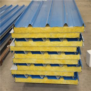 2017 new design sandwich panel prefabricated house 50mm glass wool roof tile