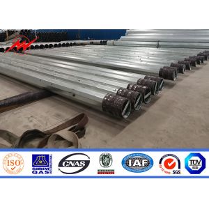 Buy cheap 60ft Type Hs Ht Ngcp Standard Galvanized Steel Pole With 4-5mm Thickenss from wholesalers