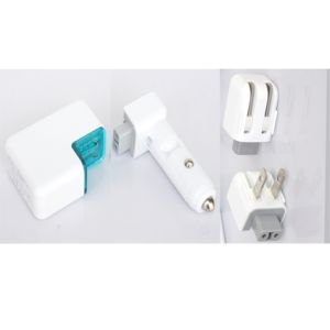 Buy cheap 5.0V-800mA Dual USB AC Adapter / Portable Emergency Charger For IPhone / IPod from wholesalers